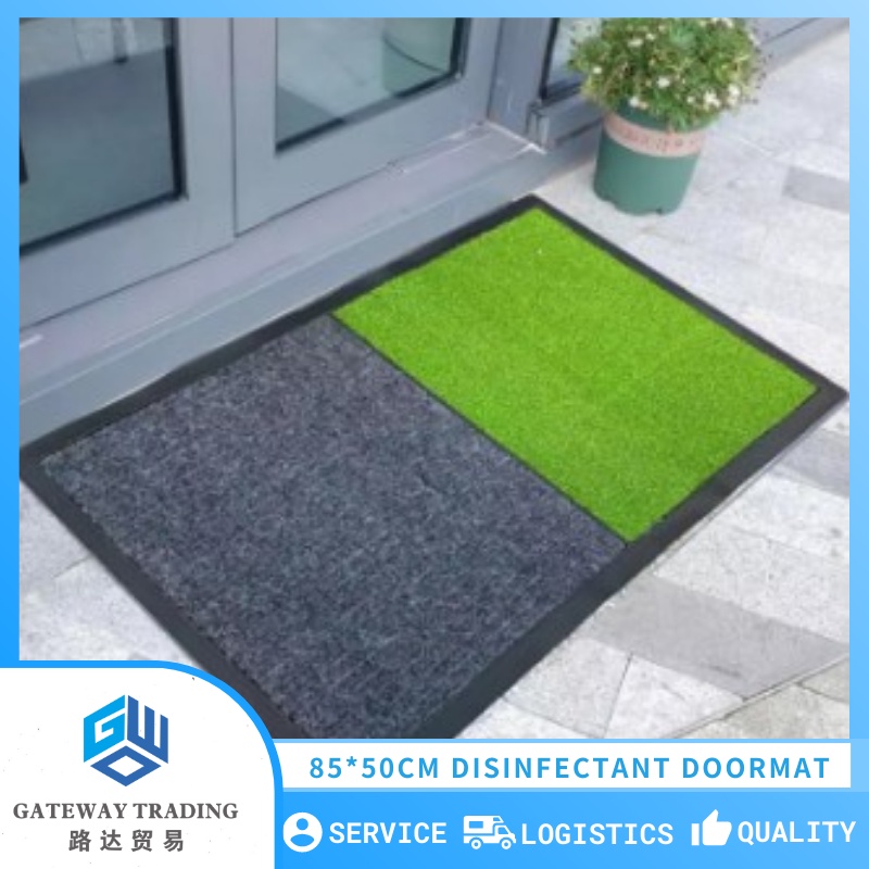 2in1 Wet and Dry Disinfecting Mat Front Door Foot Sanitizing Rubber Sterile Dust Shoe Lazada PH