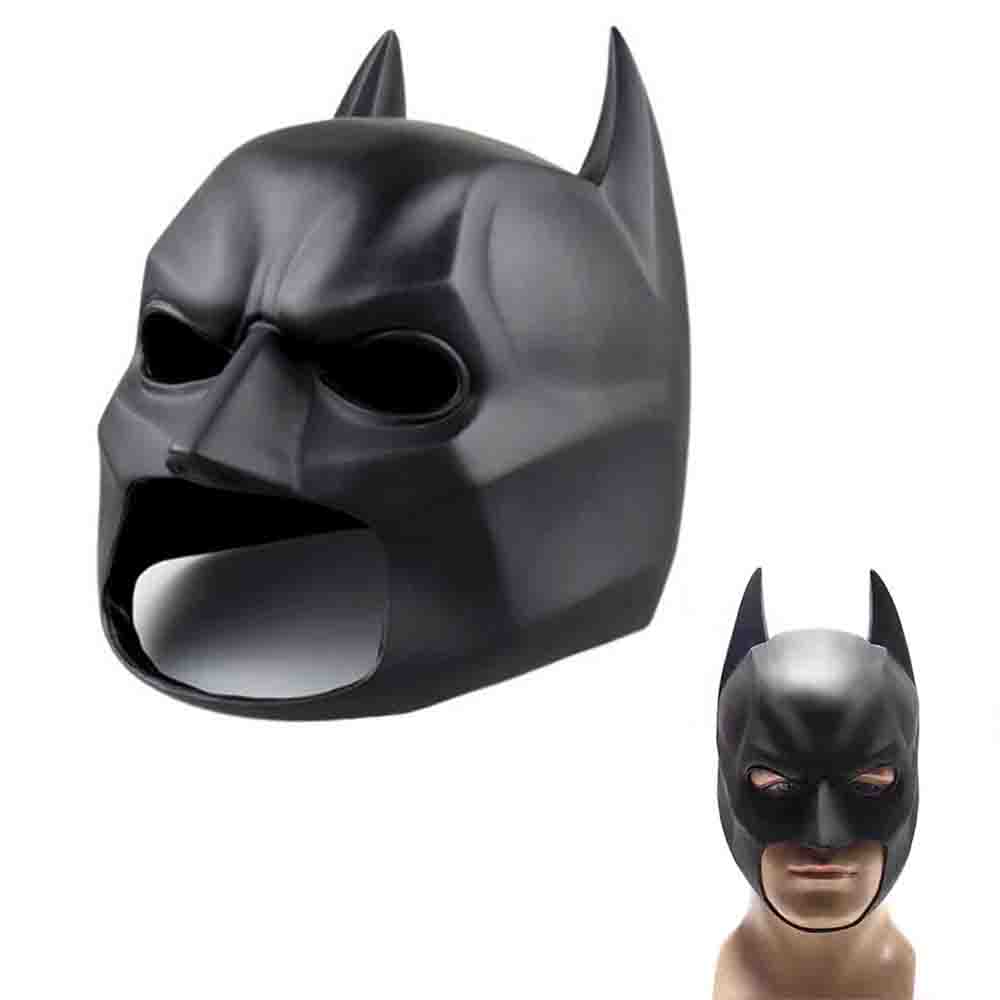 Latex Batman Full Mask With Cowl Adult Cosplay The Dark Knight Rises Batman Mask 