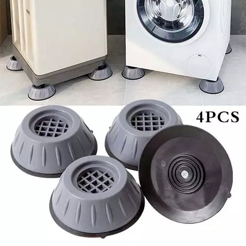 Washing Machine Stabilizer 4PCS Shock and Noise Cancelling Washing Machine Support,Anti Slip Anti Vibration and Noise reducing Rubber Washing Machine Feet Pads,Washer And Dryer Anti-Vibration Pads 