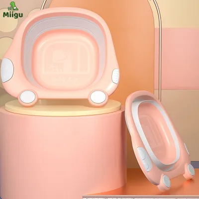Miigu Baby Multi-used Car Folding Wash Basin Printed Bucket Baby Basin for Infants