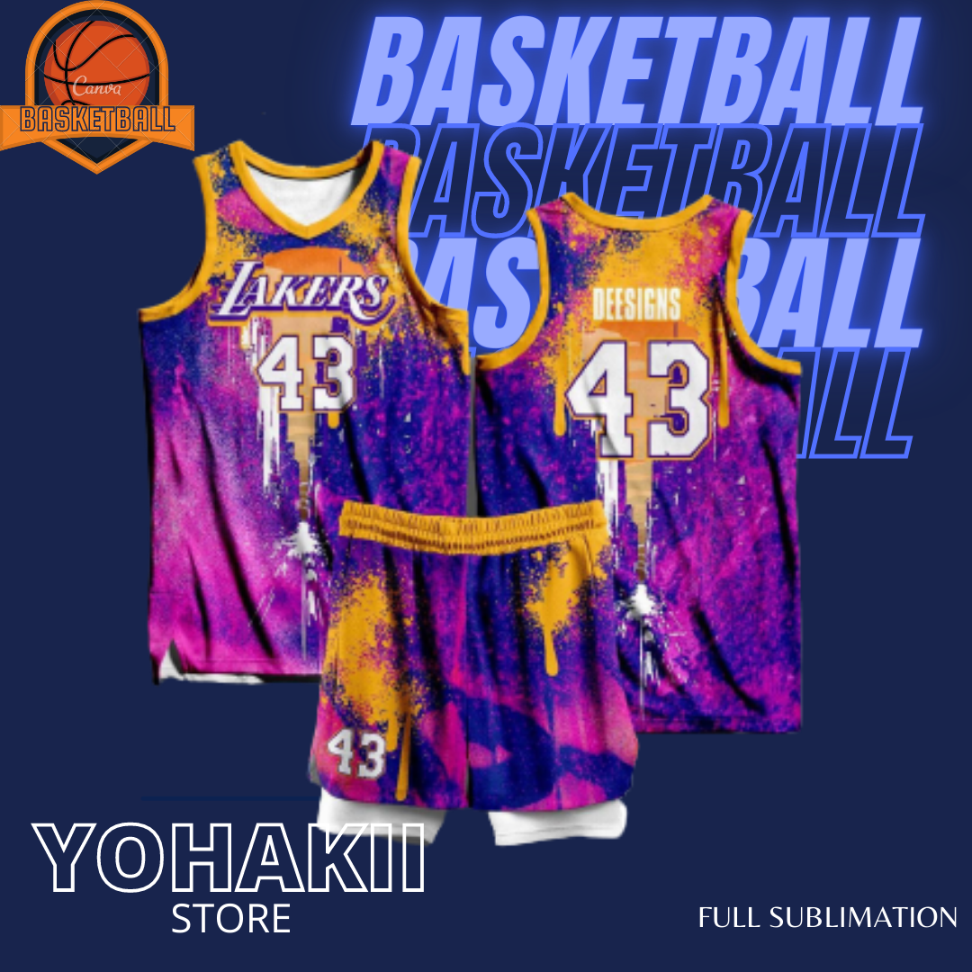 BASKETBALL JERSEY LAKERS 53 FREE CUSTOMIZE NAME AND NUMBER ONLY BEWARE