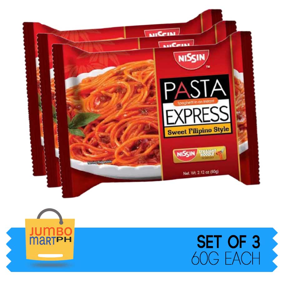 NISSIN PASTA EXPRESS SPAGHETTI 60G / SET OF 3 Lazada PH