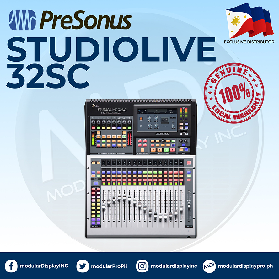 PreSonus StudioLive 32SC 32channel digital mixer and USB audio