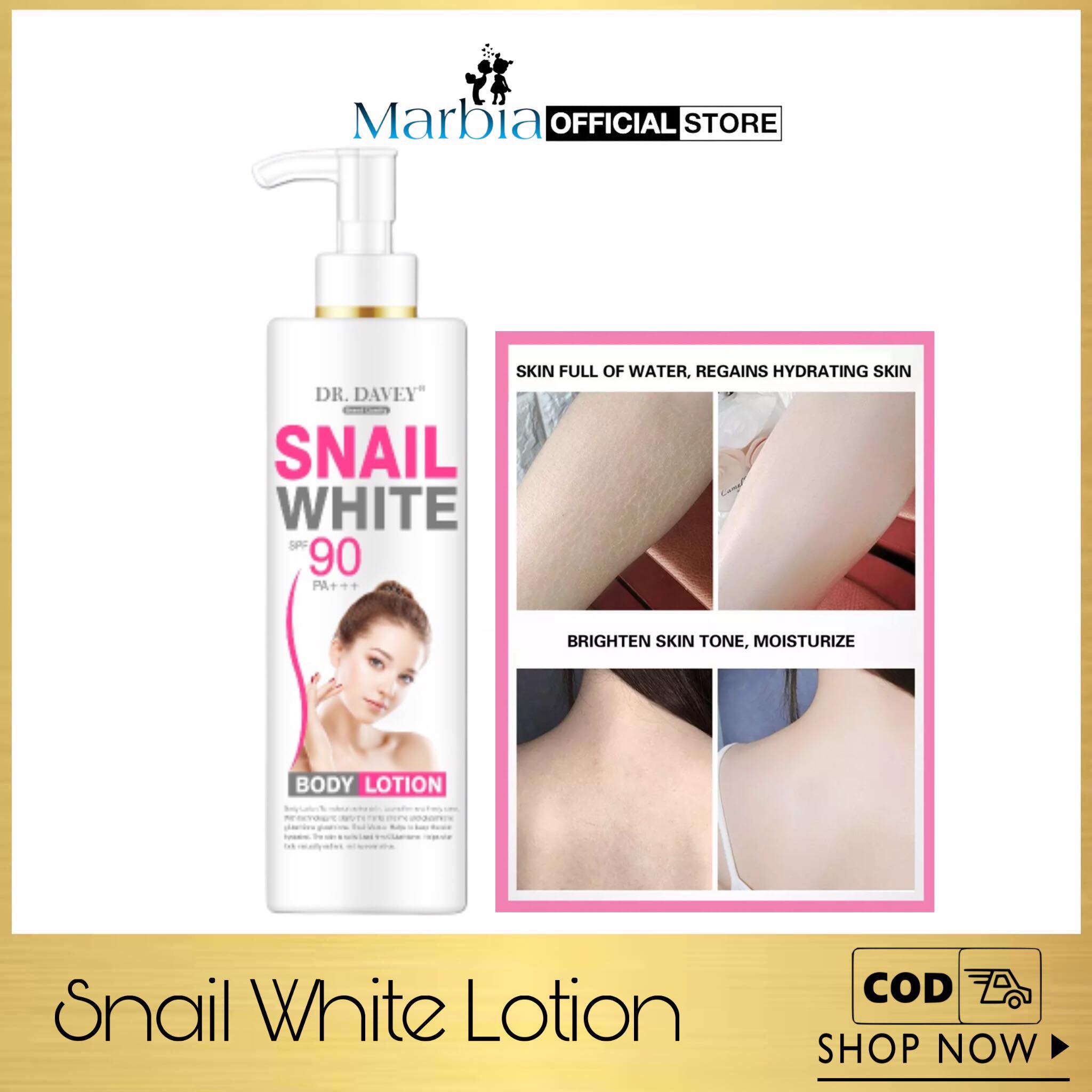 Top Selling Dr Davey Snail White Lotion Spf90 Moisturizing Whitening And Lightening 500ml 3144