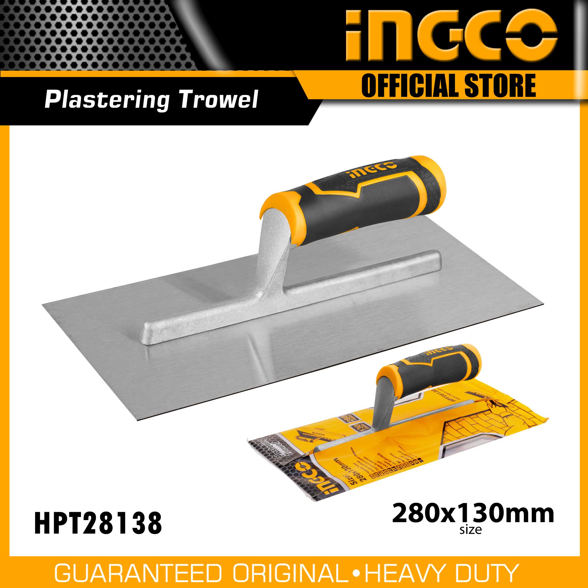 INGCO HPT28138 Plastering Trowel 280x130mm for Construction Finishing