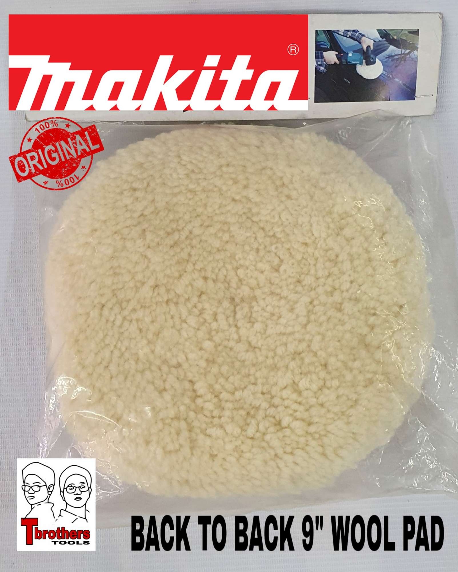 New Genuine Makita 192629-7 Wool Pad 180 for 9227C Sander/Polisher 