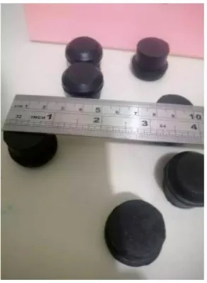 Rubber Footings HEAVY DUTY Round Insert Type 1 inch