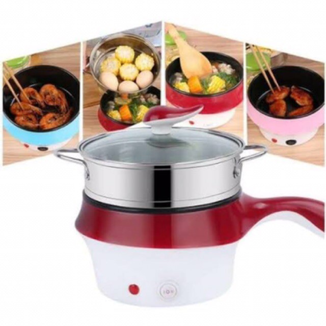 KFY# Multifunction Electric Mini Cooking Pot Non-Stick Coating Pot ...
