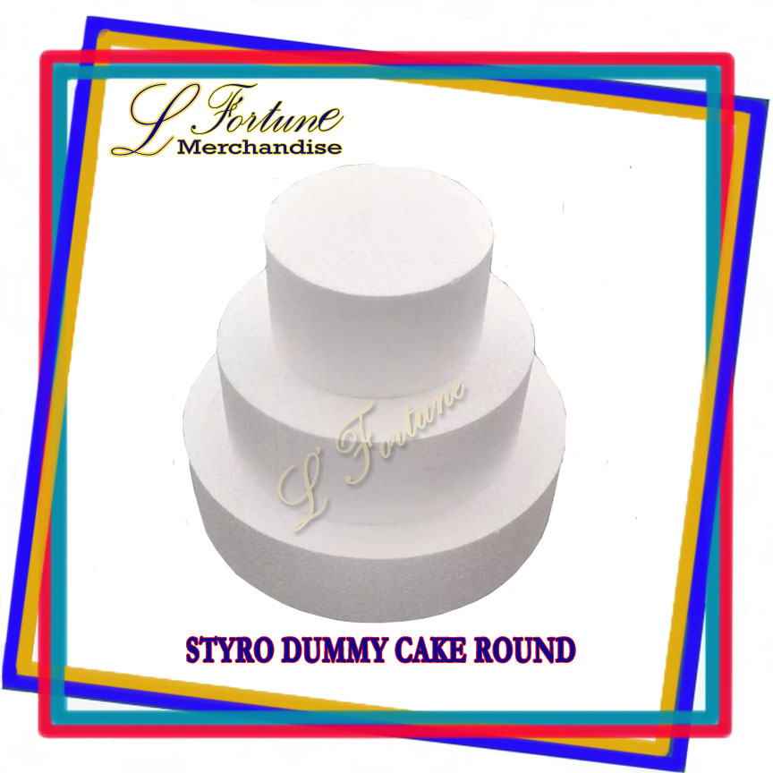 Fortune Dummy Cake ( Styrofoam Round) 4 to 12 inches in diameter