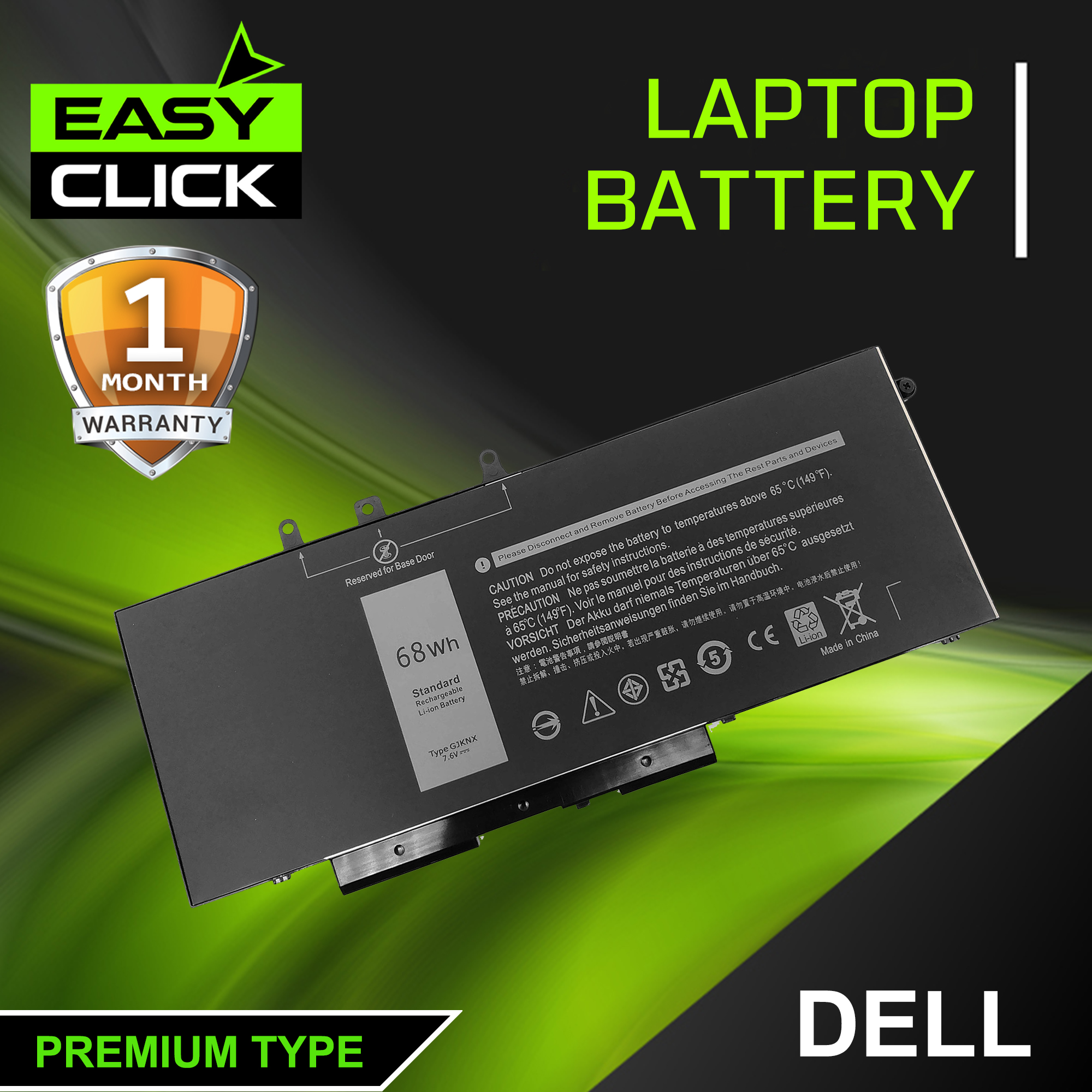 GJKNX Laptop Battery Replacement for Dell Latitude 5280, 5480, 5580, 5490,  5590, E5480, E5580, E5490, E5590 Series | Lazada PH