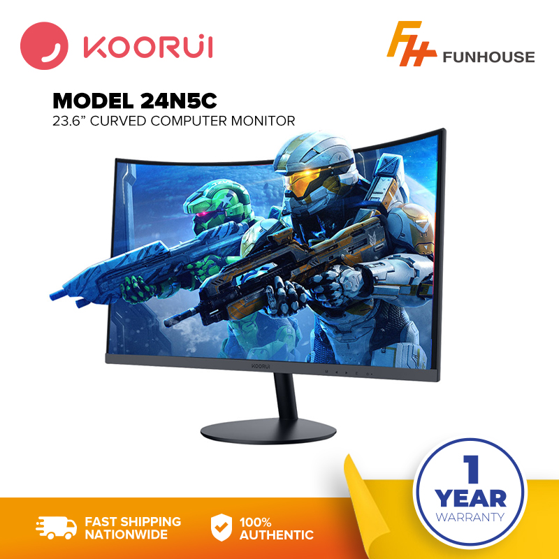 KOORUI 24N5C  KOORUI 24-Inch Curved Computer Monitor