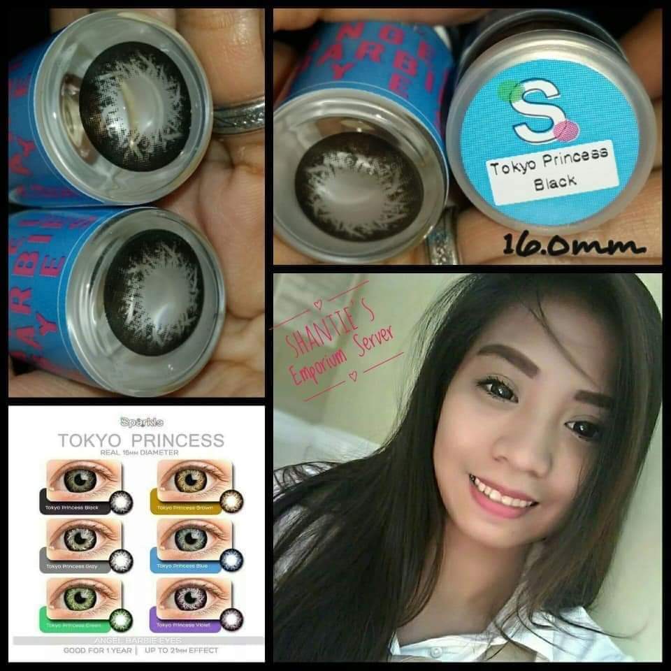 (Eyestore) Big black Doll eye contact lens 1516mm Lazada PH