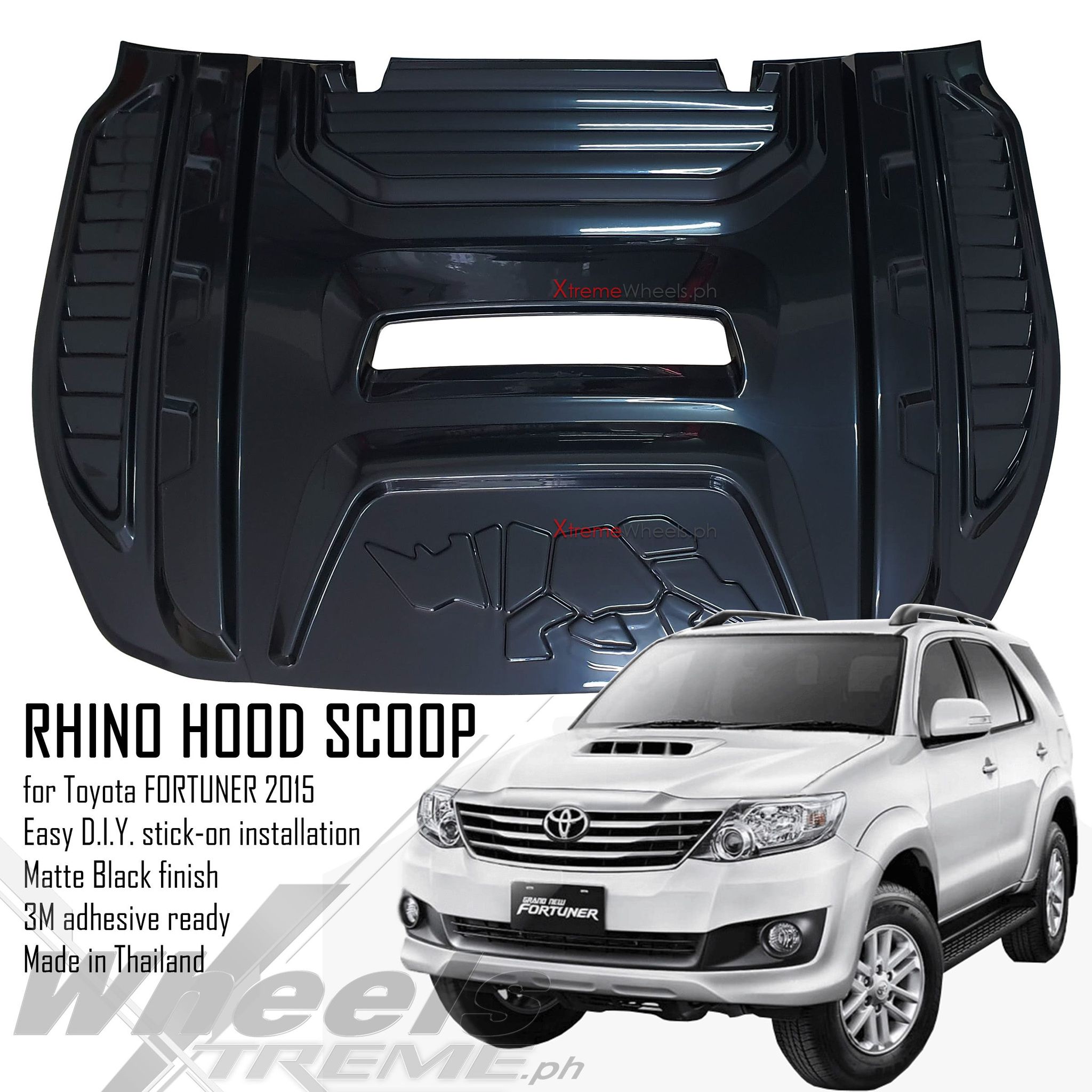 SILVER GOLD 5A7 HOOD SCOOP COVER 52 X 35 FOR TOYOTA HILUX FORTUNER 2004-2014 