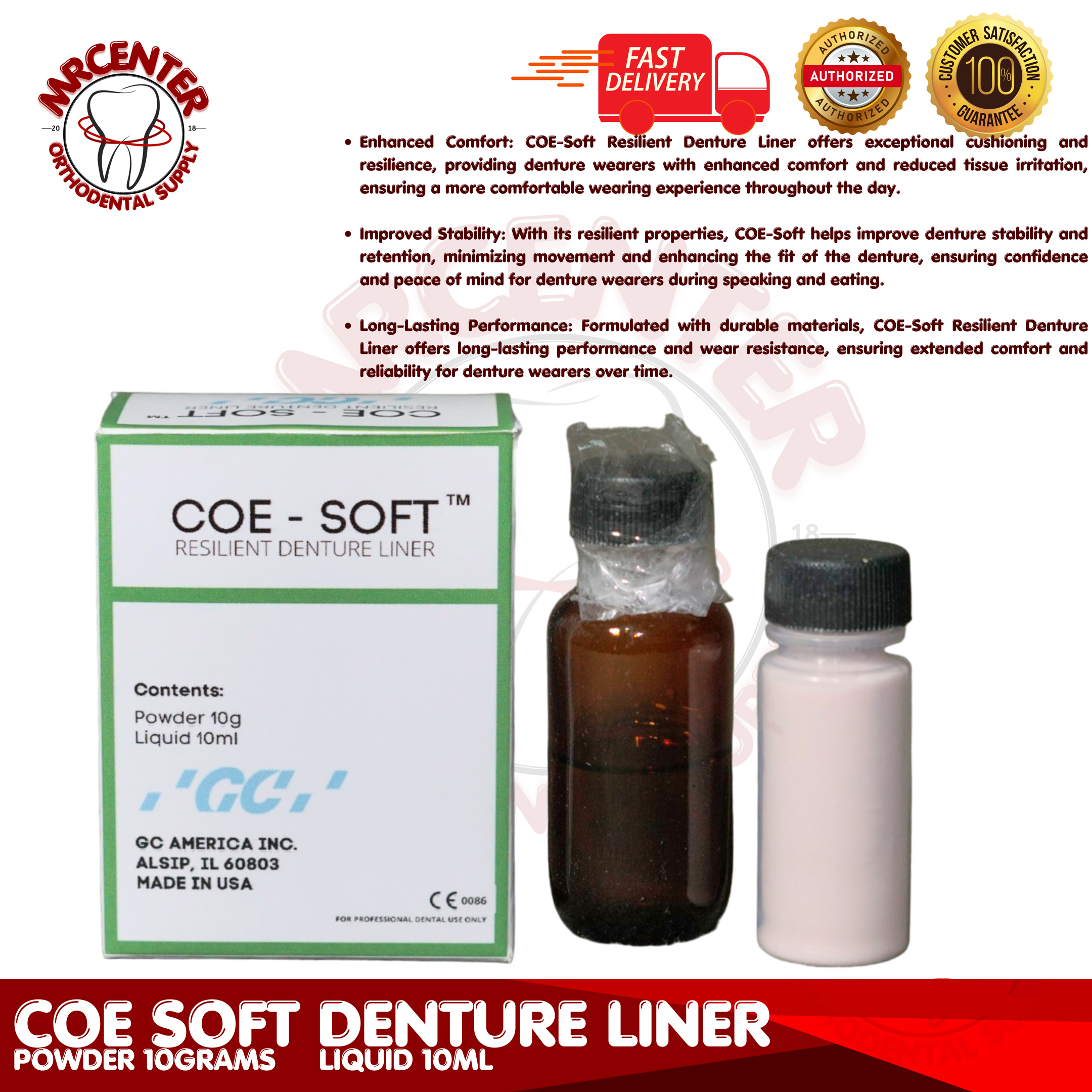 MrCenter03 Orthodental Supply Experience Comfort with COESOFT