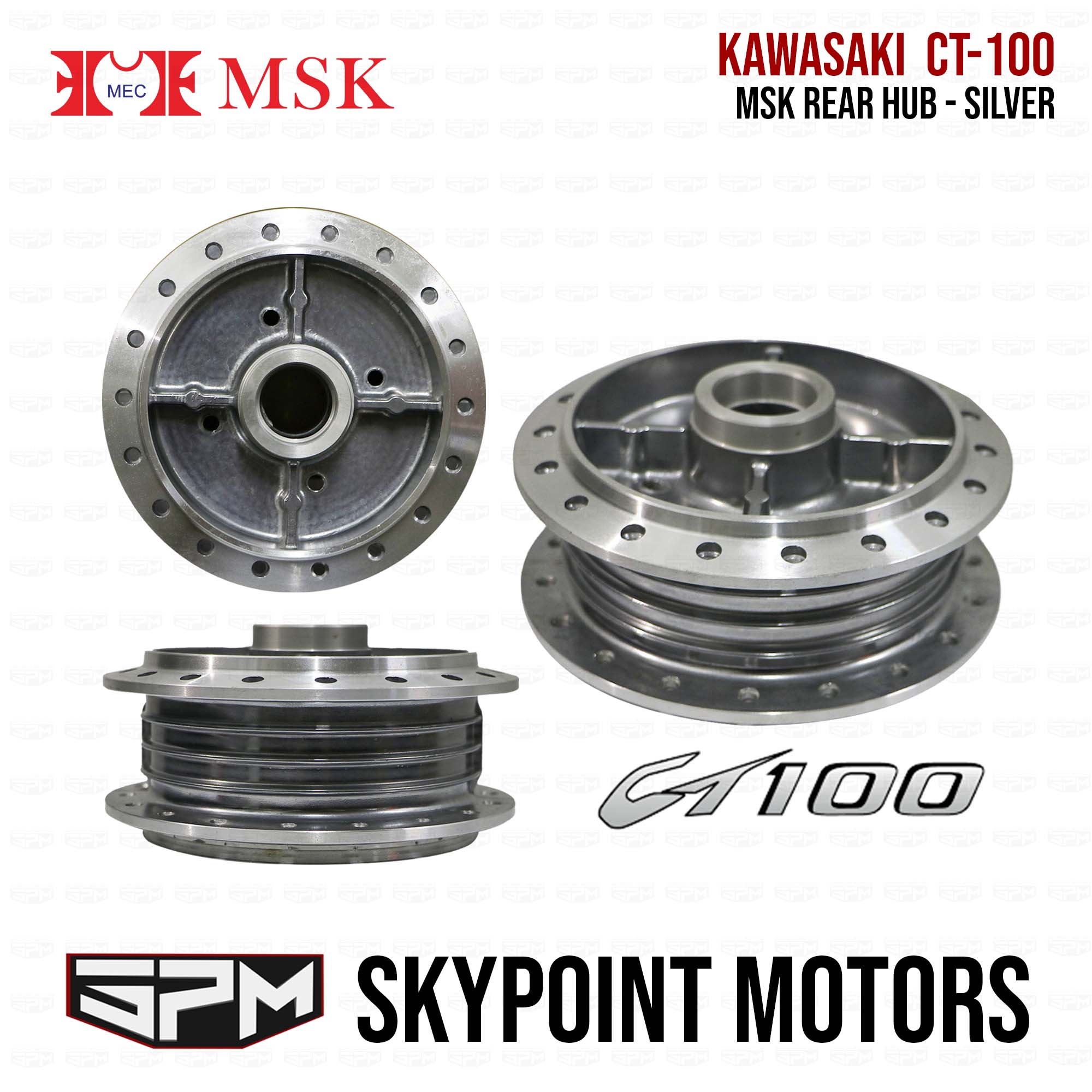 MSK Rear Hub for Kawasaki Bajaj CT100 (9707020) Lazada PH