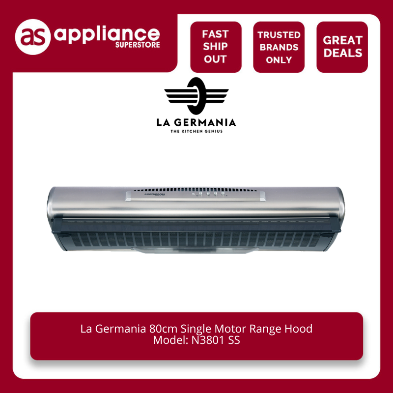 La Germania 80cm Single Motor Range Hood N3801 SS Lazada PH