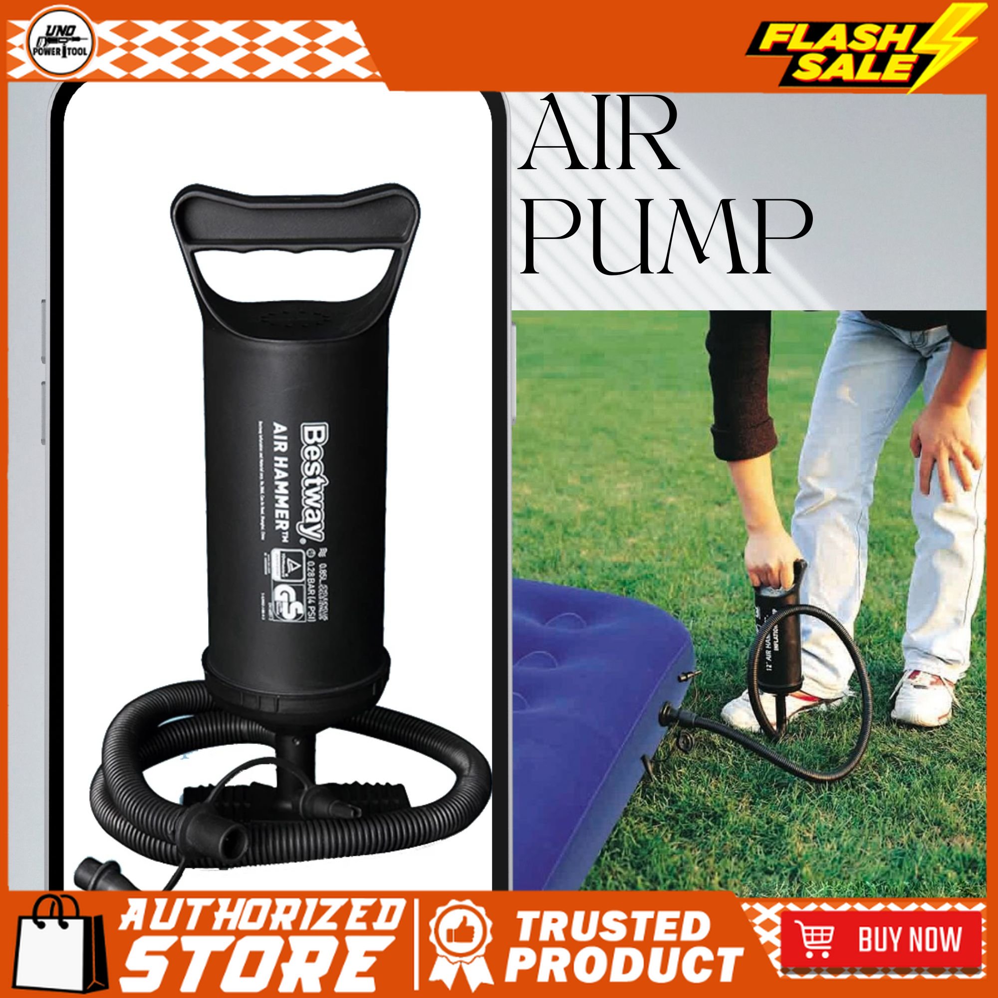 Original Manual air pump is suitable for air bed, swimming pool