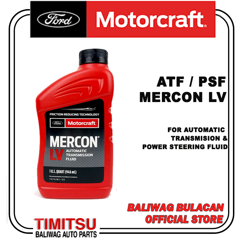 motorcraft mercon lv automatic transmission fluid atf