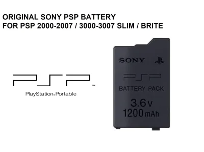 Original SONY PSP Slim Battery for PSP Model 2000/3000 Slim 1200mAh