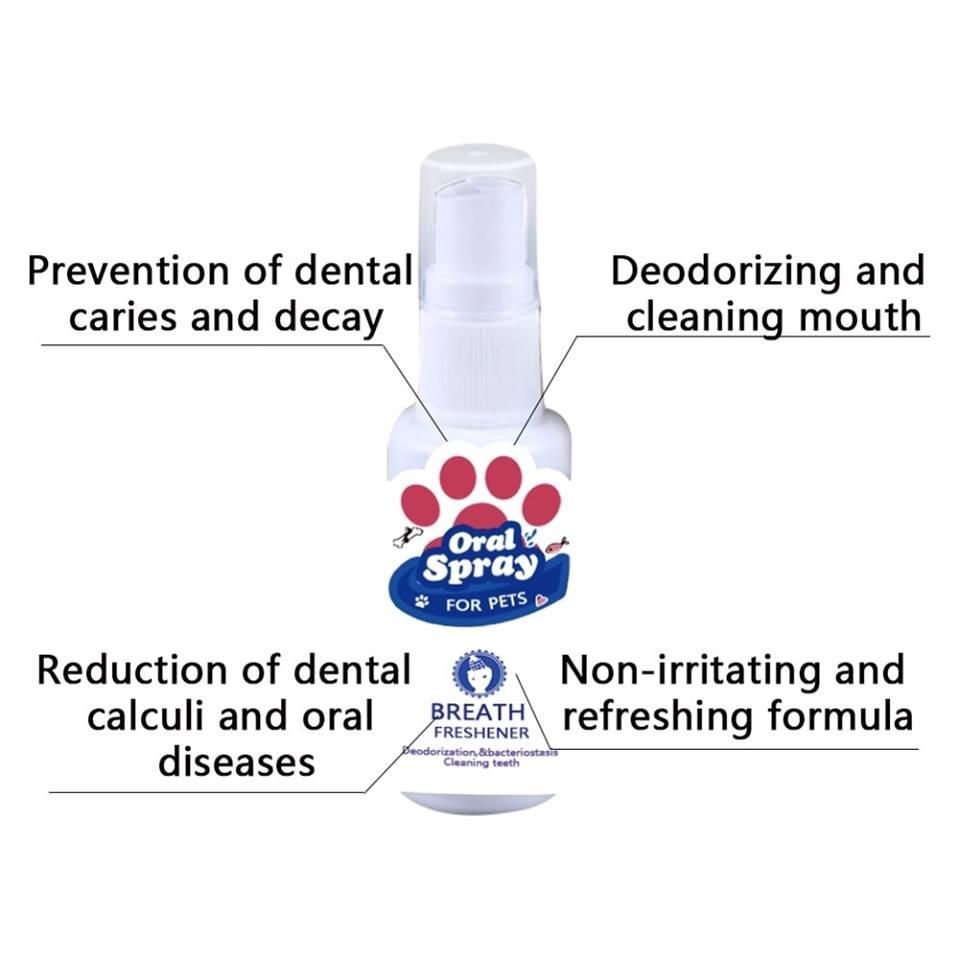 BUY 1 GET 2 Authentic Pet breath freshener Spray Dog Oral Care Bad