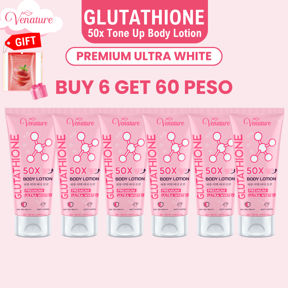 6個セットGLUTATHIONE 50X BODY LOTION 150ml Venature Glutathione