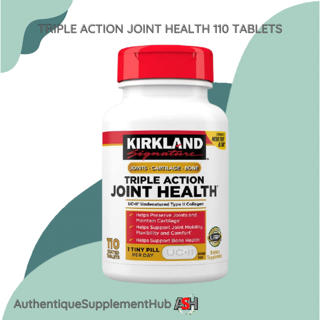 KIRKLAND Triple Action Joint Health, 110 Tablets Helps Support Joint