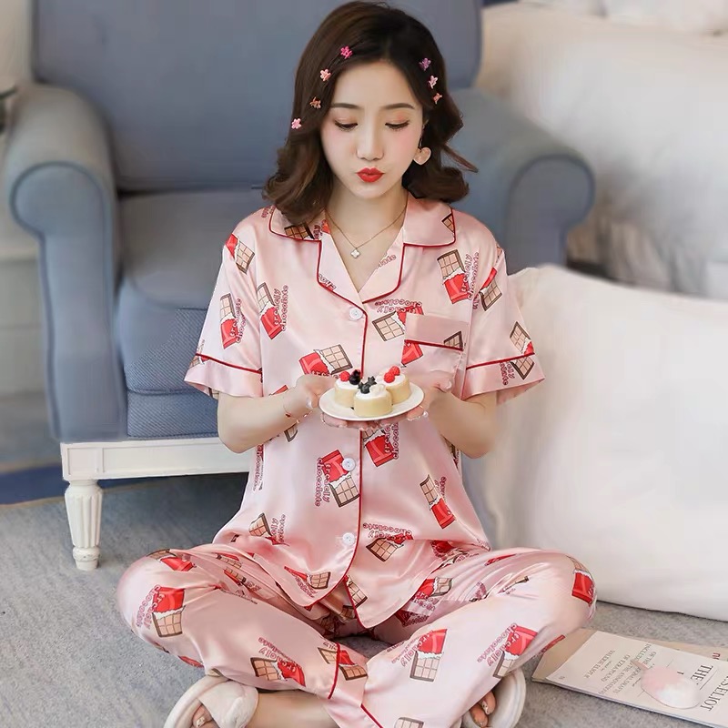 QQS Korean Pajama sleeve cute comfortable set for Women pajamas/nightwear/loungewear  set for women sexy lounge | Lazada PH