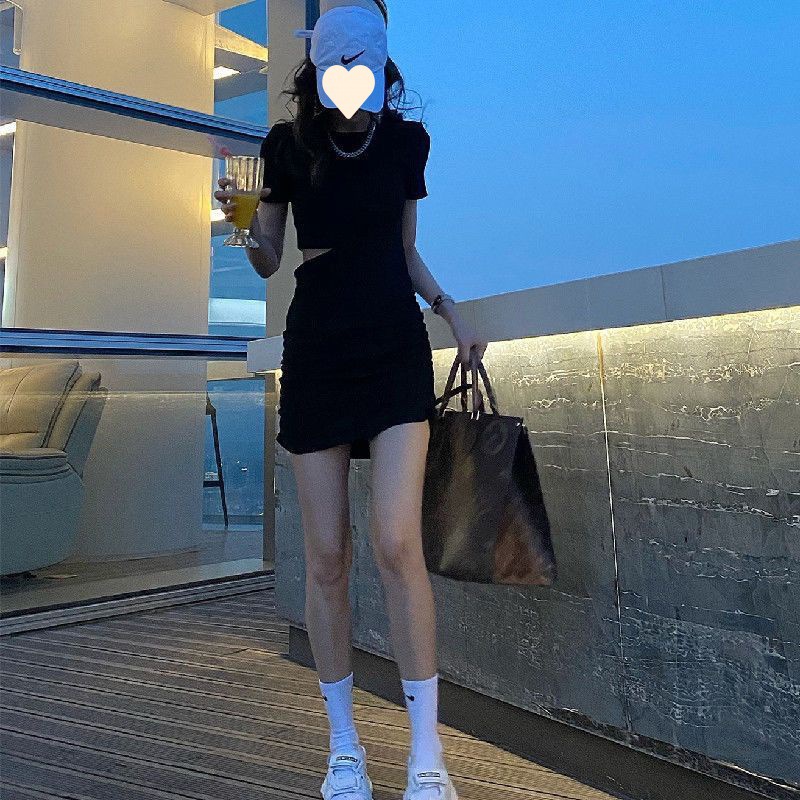 Slim Short Sleeve Dress Women's Summer Dress