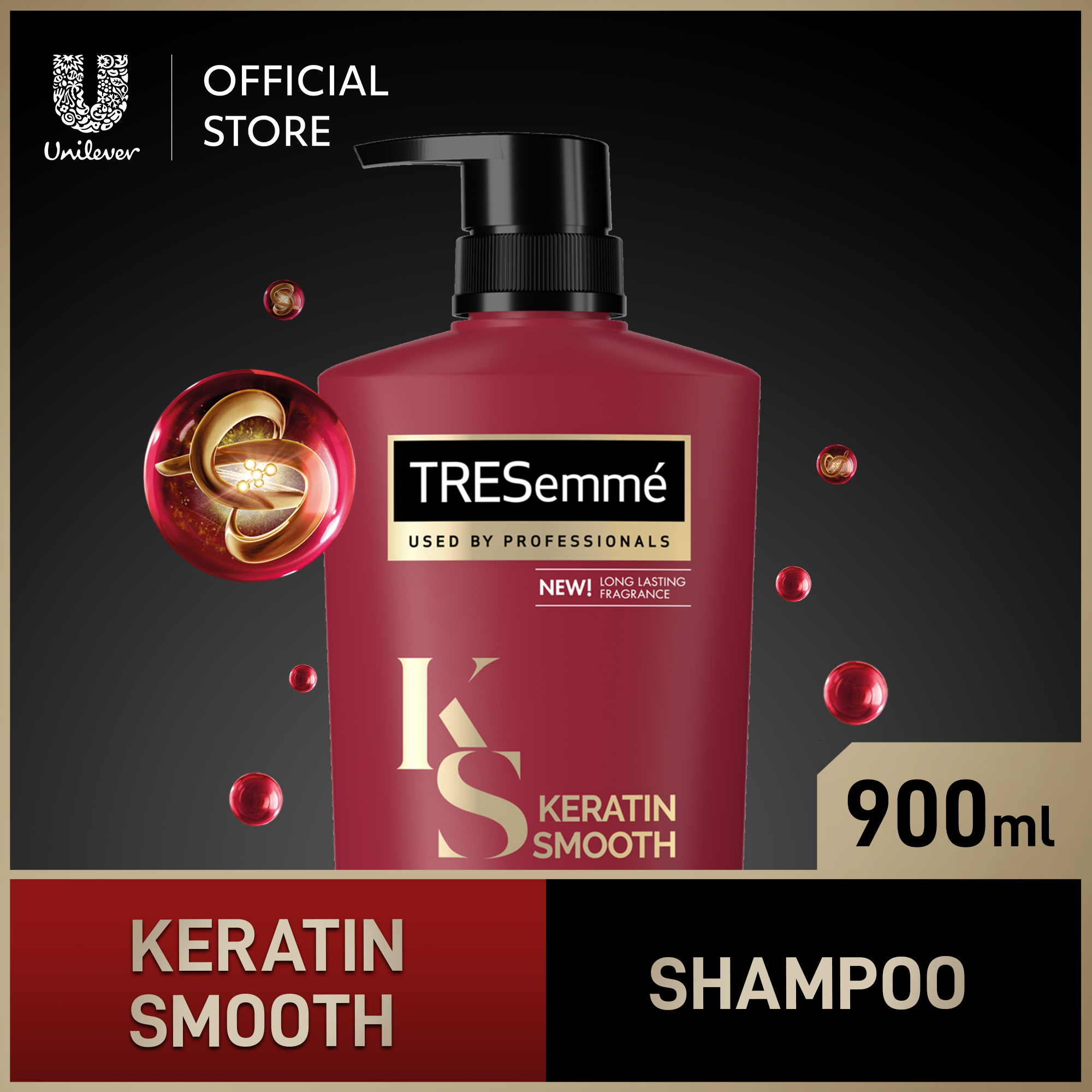 TRESemmé Keratin Smooth AntiFrizz and Hair Straightener Shampoo for