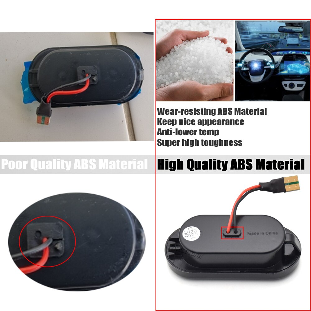 2 Pieces Led Dynamic Side Marker Turn Signal Light Sequential Blinker Light For Ford C-Max Fiesta Focus MK2 Fusion Galaxy