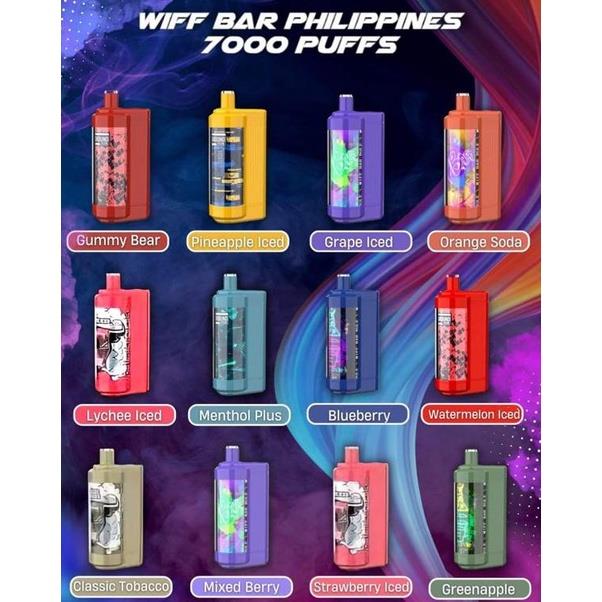 Wiff Bar up to 7000 Puffs Disposable Vape Pod Legit Vaping 3 Strength
