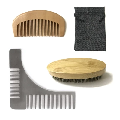 Men Facial Beard Cleaning Shaving Brush Kit Face Massager Groooming Styling Tool Styling Beard Care Set