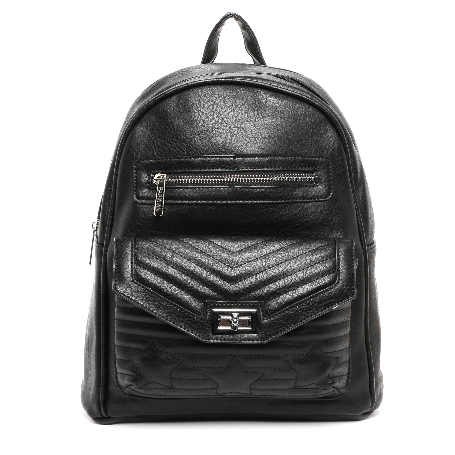 Parisian Ladies' Ulissa Quilted Backpack in Black
