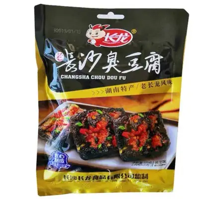 EQGS CHANGLONG ChangSha Famous Stinky Tofu snack 120g 8 Small Pack