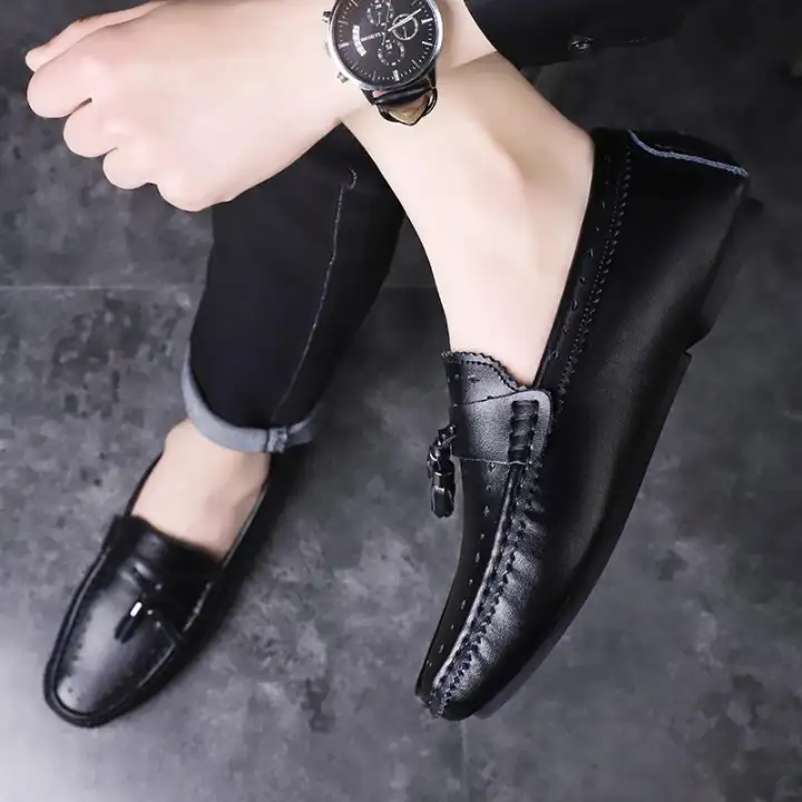 brogue slip on shoes