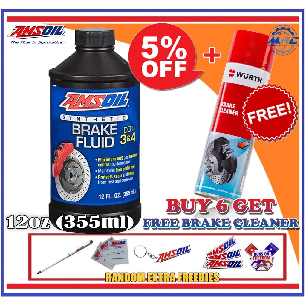 Lyla yu Amsoil Synthetic Brake Fluid DOT 3 and DOT 4 12oz 355ml Lazada PH