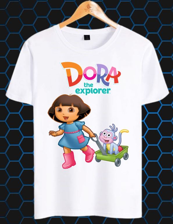 DORA THE EXPLORER SHIRT FOR KIDS 0-12 YEARS OLD