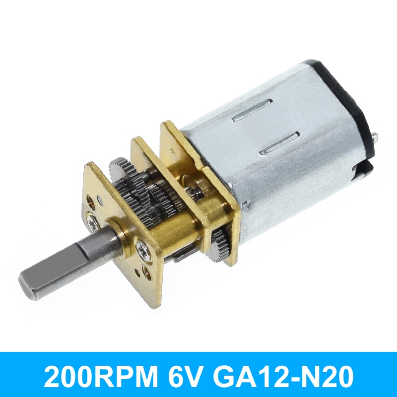 micro metal gear motors n20 6v 200 rpm