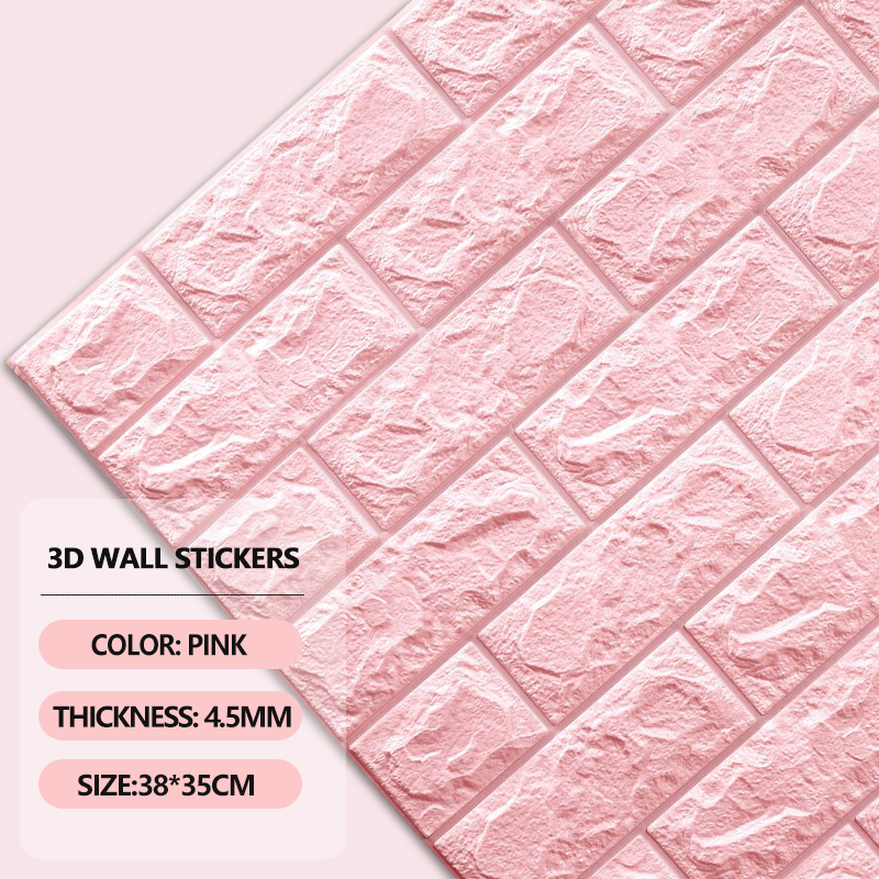 BIG SALE 38x35cm 3d Wallpaper Waterproof Foam Adhesive Wall Sticker ...