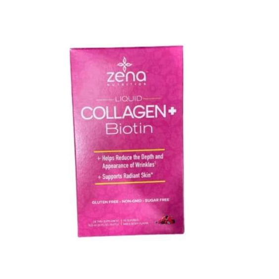 Pharmacopoeia Zena Liquid Collagen + Biotin, 2500mg of Bioactive
