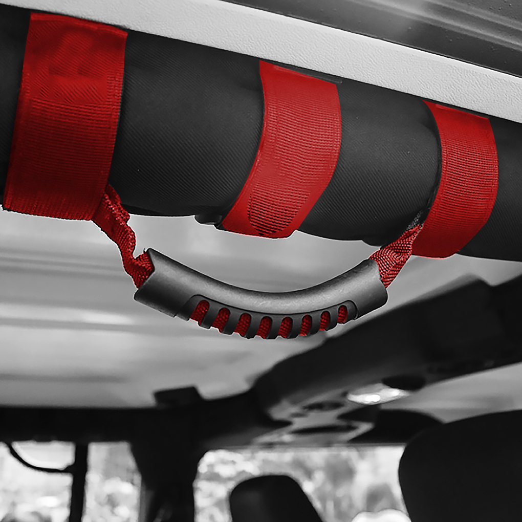 2pcs Car Grab Handle For Jeep Wrangler JK YJ TJ 19872016 Rugged Ridge