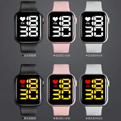 hot Touch screen Sports Silicone LED Digital Watch Unisex(Water Proof)