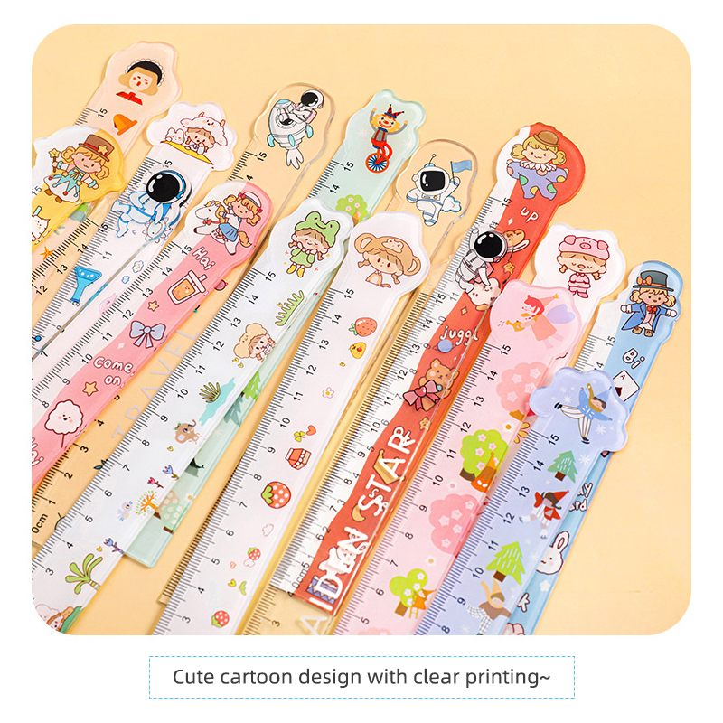 Cartoon Straight Ruler School Stationery Student Drawing Tool Cute Scale  Ruler 323 - Buy Cute Scale Ruler,Cartoon Straight Ruler School