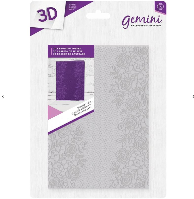 Venetian Lace Crafter's Companion 5" x 7" 3D Embossing Folder | Lazada PH