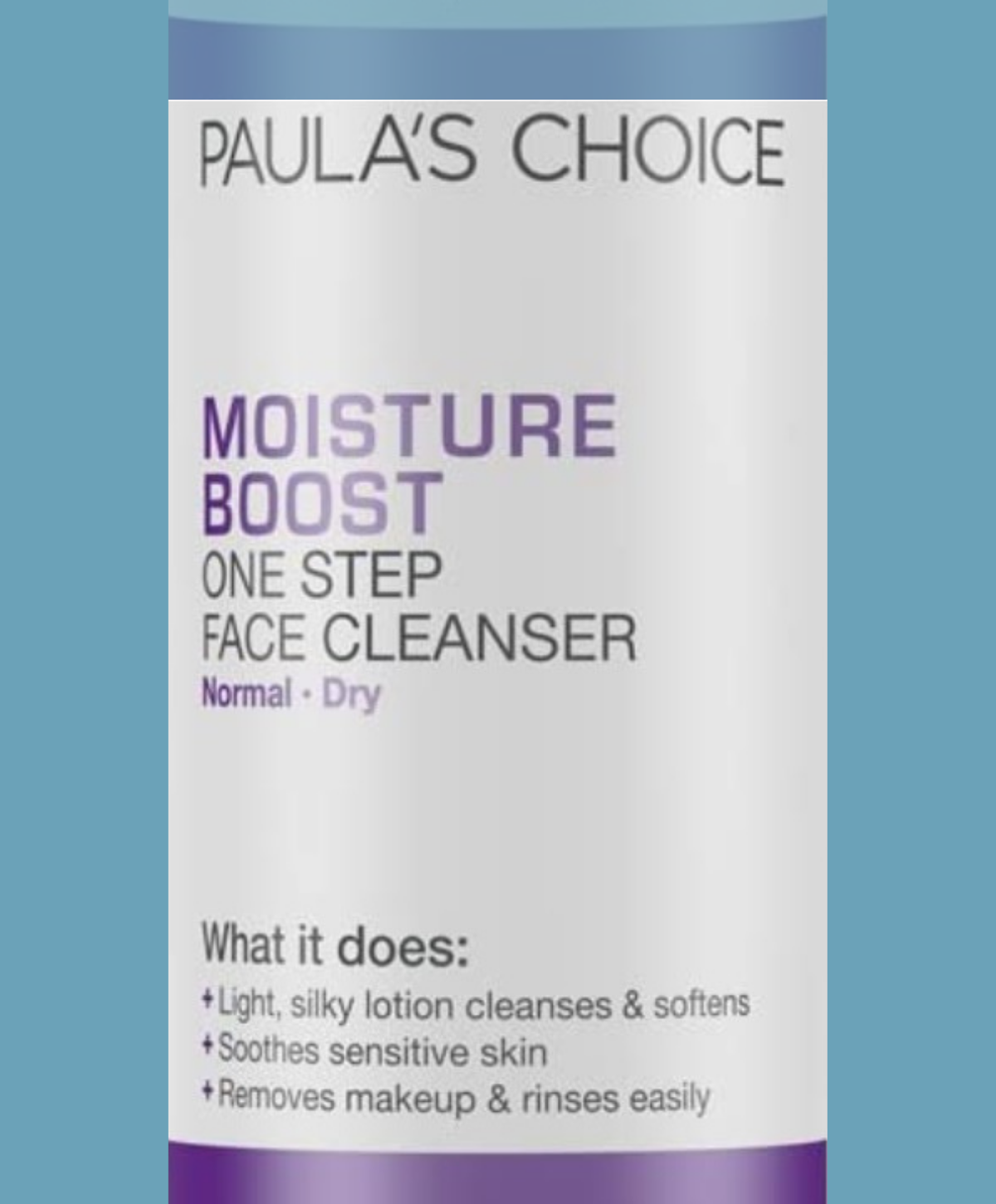 moisture boost one step face cleanser