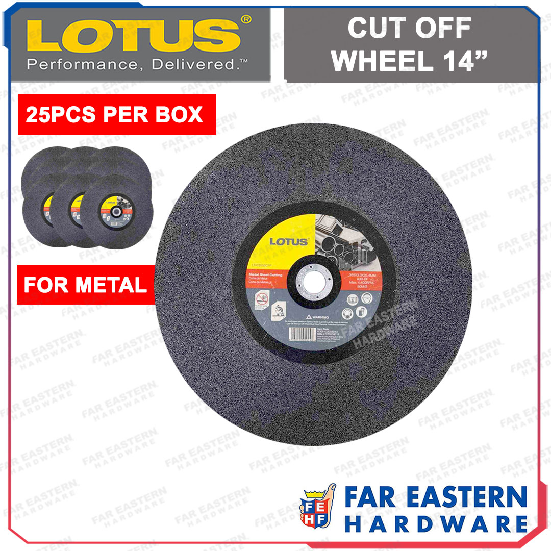 LOTUS Cut Off Wheel 14" Cutting Disc for Metal 25pcs per Box LTAC