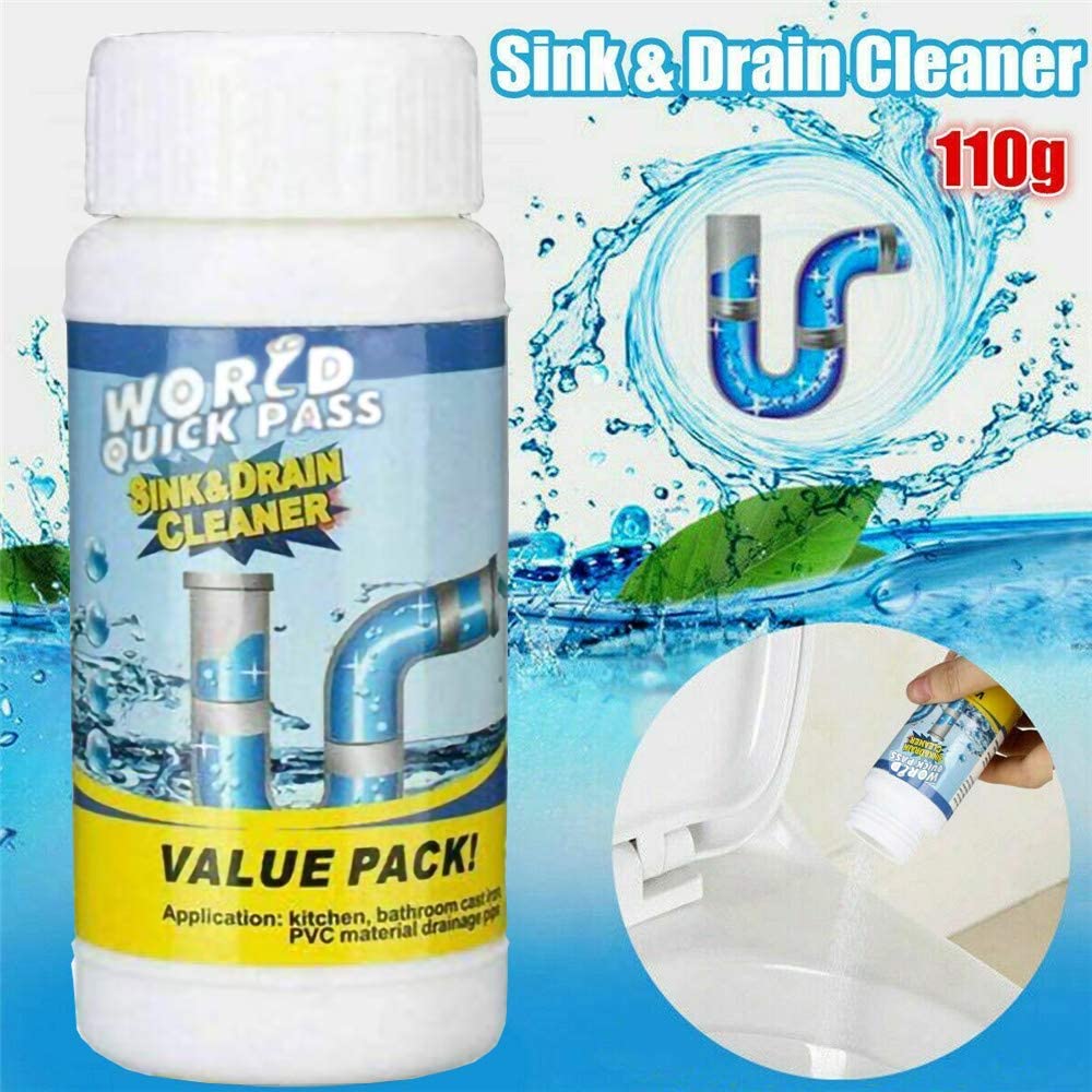 Powerful Sink And Drain Cleaner Powder, Drain Dredging Cleaning Agent, Fast  Foaming Drain Cleaner For Home Kitchen Bathroom Sink Drain Sewer, Cleaning  Supplies, Household Gadgets, Back To School Supplies - Temu