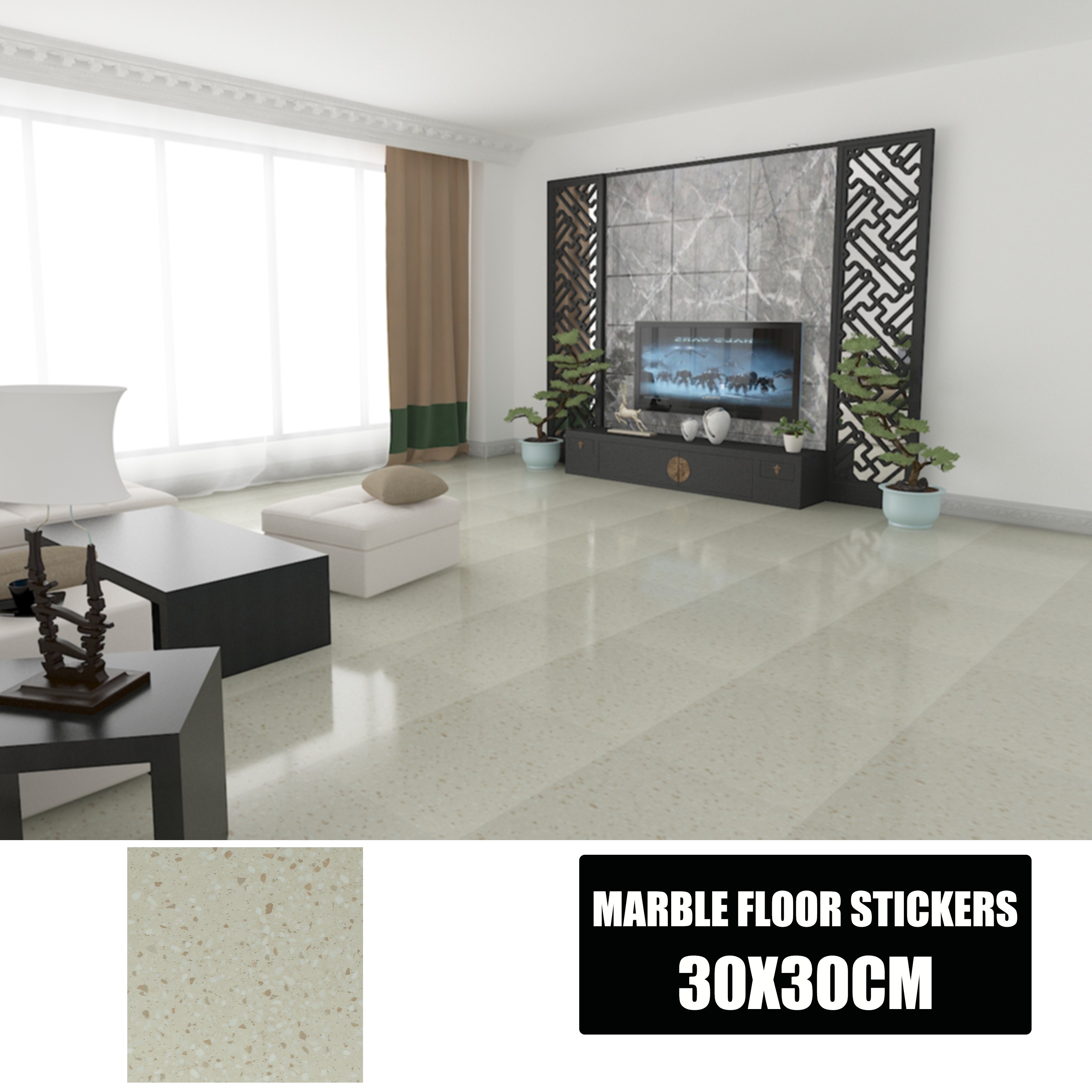 floor sticker 30x30cm Self Adhesive Vinyl Floor Sticker Waterproof