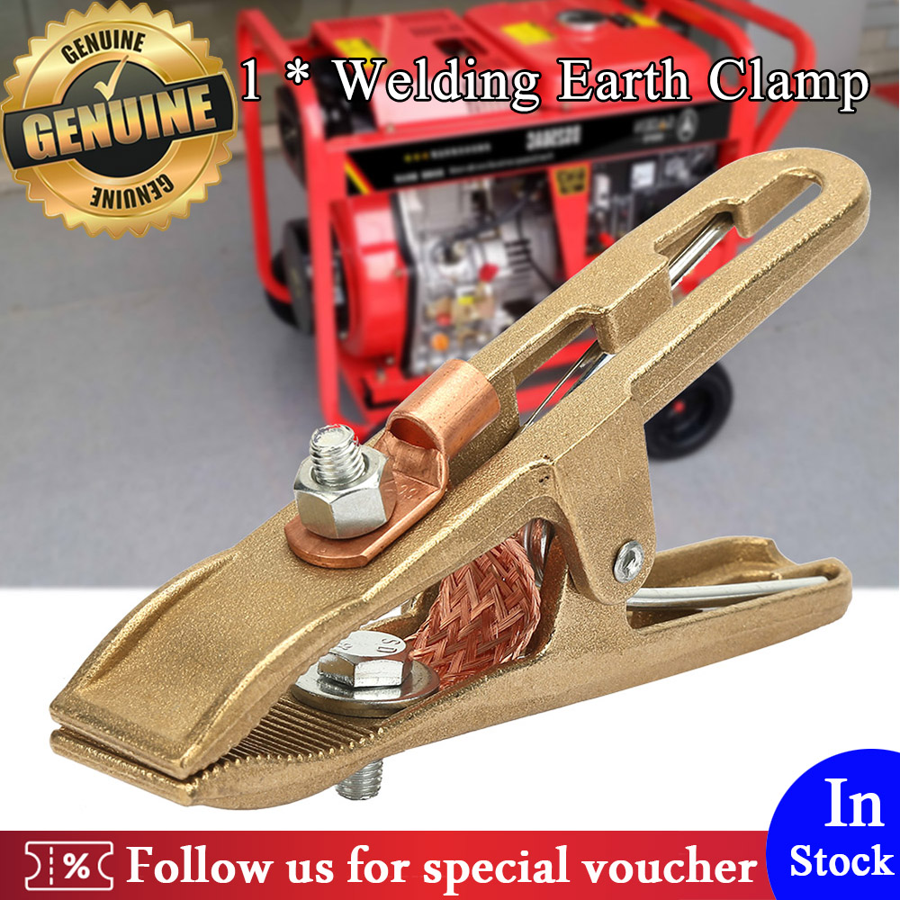 500A Brass Material A Shape Ground Welding Earth Clamp for Welding Machine 