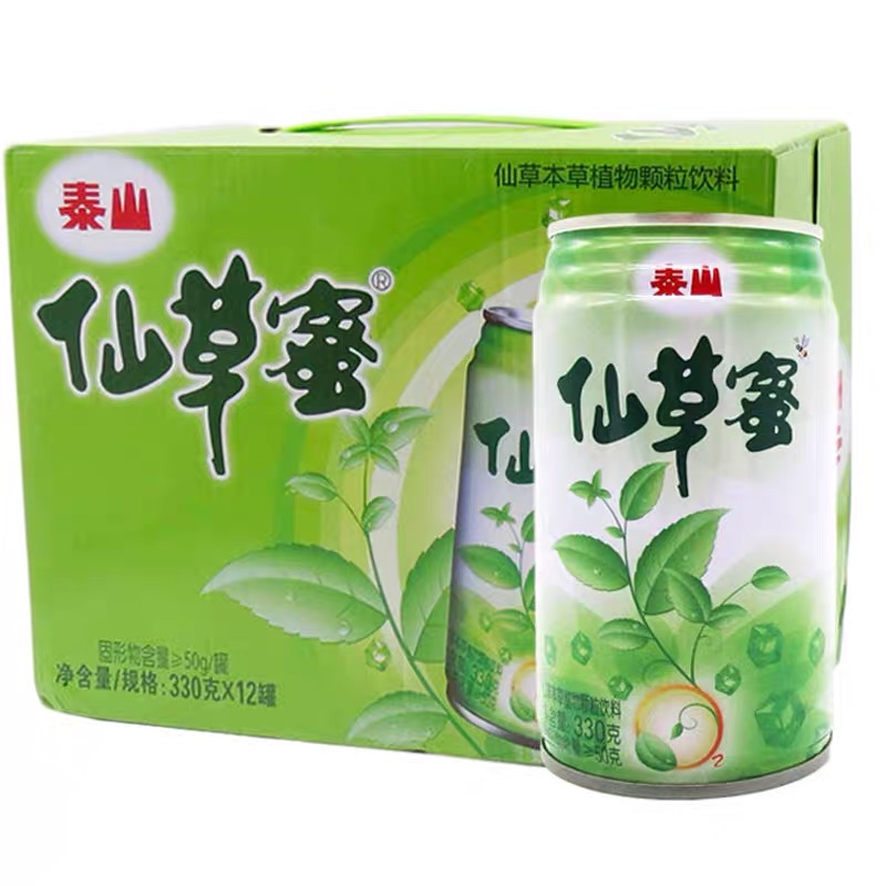 Taishan Grass Jelly Drink 330ml Herbal Tea Chinese Gulaman Healthy